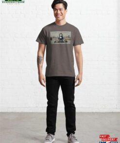 Dj Monkey Stencil Graffiti Classic T Shirt 3