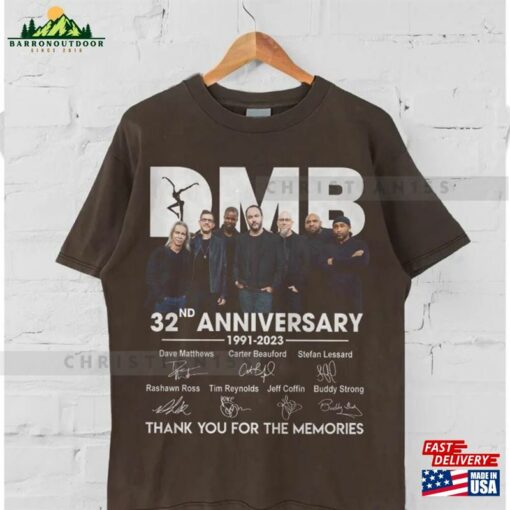 Dmb Anniversary 1991 2023 Thank You For The Memories Dave Matthews Shirt Sweatshirt Hoodie