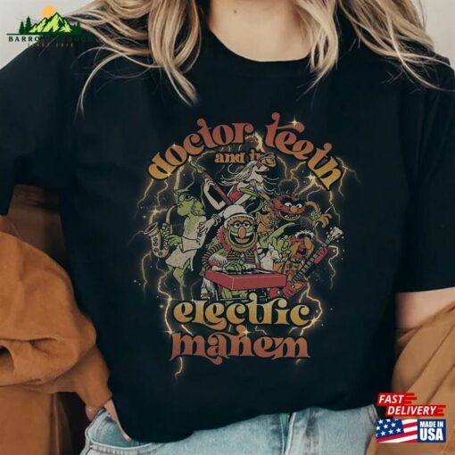 Doctor Teeth And The Electric Mayhem Rock Band Retro T-Shirt Disney Muppets Show Tee Classic Sweatshirt