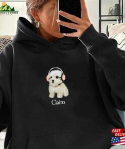 Dog Pup Headphones Hoodie Merch Y2k Trend Gift Graphic Trending Popular Style Fall 2023 Classic Sweatshirt