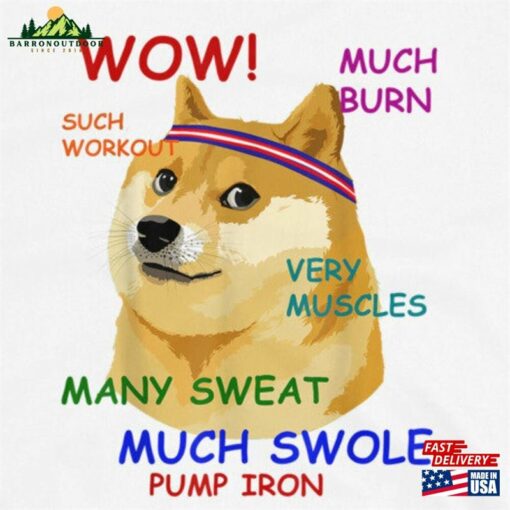 Dogecoin Doge Dog Workout Unisex Sweatshirt