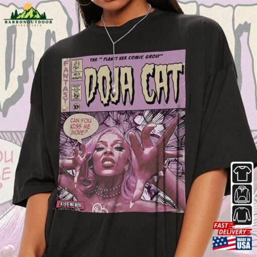 Doja Cat Comic Shirt 90S Vintage Merch Art Kiss Me More Planet Her Album Concert World Tour Ticket 2023 Graphic Tee Hoodie Sweatshirt