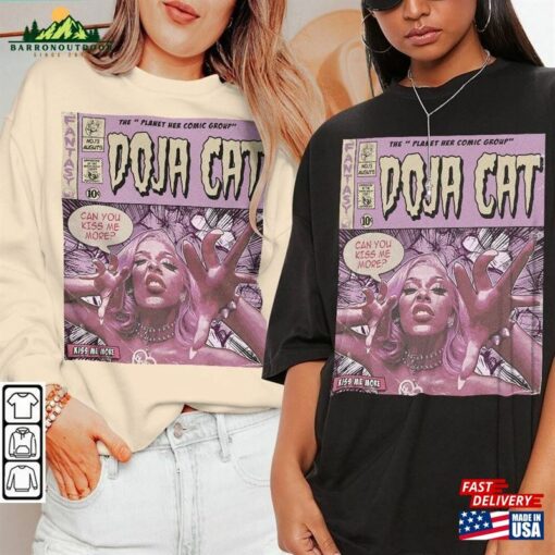 Doja Cat Comic Shirt 90S Vintage Merch Art Kiss Me More Planet Her Album Concert World Tour Ticket 2023 Graphic Tee Hoodie Sweatshirt