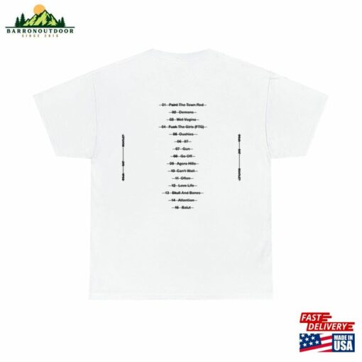 Doja Cat Scarlet Album Cover And Tracklist On Back Unisex T-Shirt Classic