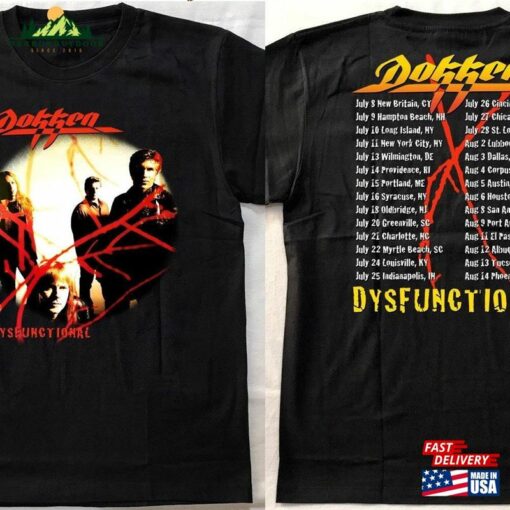 Dokken Dysfunctional Tour 1995 T-Shirt’95 Unisex