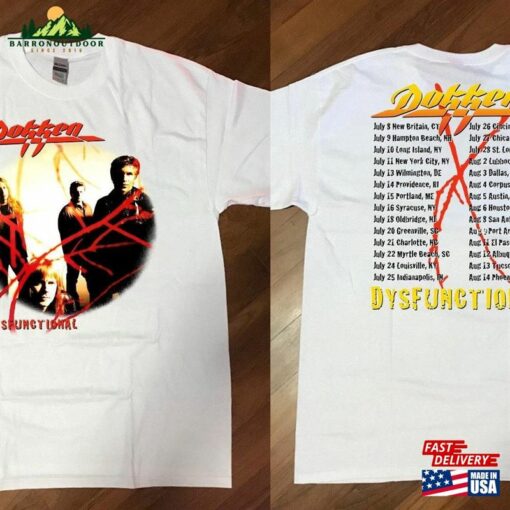 Dokken Dysfunctional Tour 1995 T-Shirt’95 Unisex