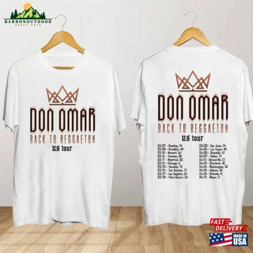 Don Omar Back To Reggaeton Us 2024 Tour T-Shirt Concert Shirt Unisex