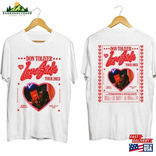 Don Toliver Love Sick Tour 2023 Shirt Fan North America Hoodie Sweatshirt