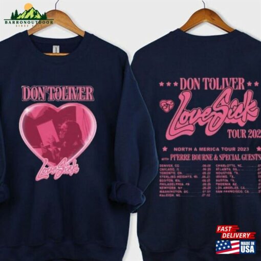 Don Toliver Love Sick Tour 2023 Shirt North America Album T-Shirt Sweatshirt