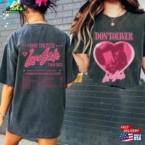 Don Toliver Love Sick Tour 2023 Shirt North America Album T-Shirt Sweatshirt