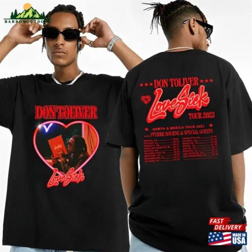 Don Toliver Love Sick Tour 2023 Shirt North America Fan Hoodie T-Shirt