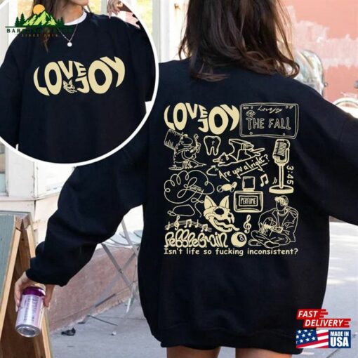 Double Side Lovejoy Music Doodle Art Sweatshirt Tracklist Album Hoodie