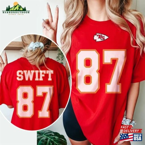 Double Side Swift And Travis Kelce 87 T-Shirt Football Shirt Classic Sweatshirt