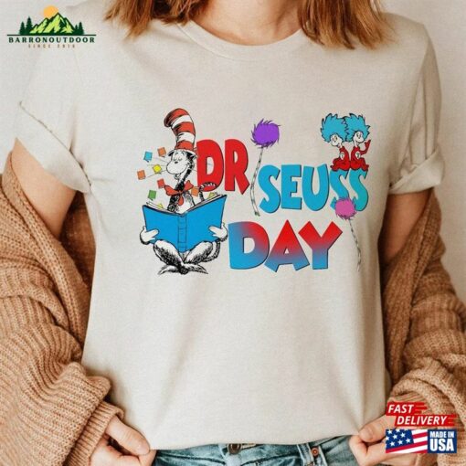 Dr Seuss T-Shirt Day Sweatshirt Read Across America Unisex Hoodie