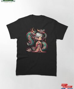 Dragon Bun Girl Chinese New Year 2024 Classic T-Shirt Hoodie