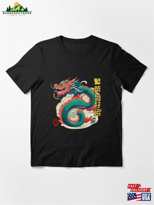 Dragon Prosperity And Good Luck Happy Lunar New Year 2024 Essential T-Shirt Sweatshirt Classic