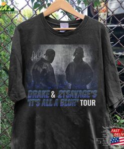 Drake 21 Savage Rap Shirt It’s All A Blur Tour 2023 90S Y2k Style Sweatshirt Classic Hoodie