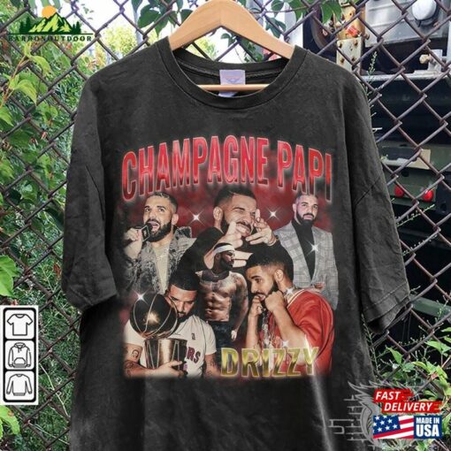 Drake Rap Shirt Champagne Papi Vintage 90S Y2k Bootleg Drizzy Sweatshirt Unisex T-Shirt