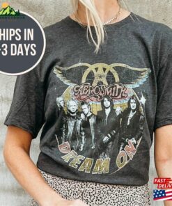 Dream On Band Tee Old Rock Vintage Retro Graphic Hoodie Sweatshirt