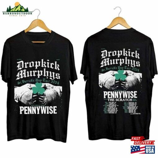 Dropkick Murphys St Patrick’S Day Tour 2024 Shirt Band Hoodie Unisex