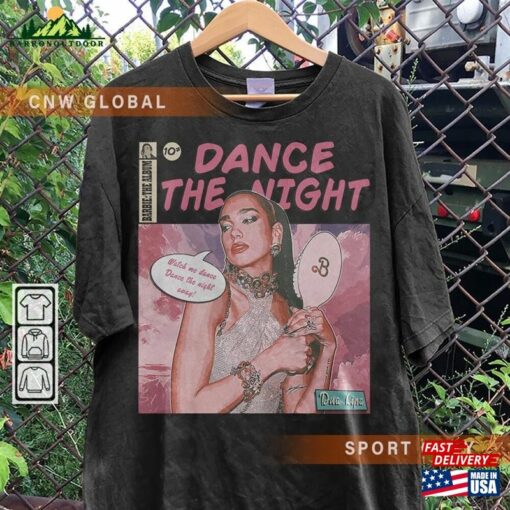 Dua Lipa Comic Shirt 90S Vintage Merch Art Baby The Album Concert Tour 2023 Graphic Tee Gift For Fan V1 Hoodie T-Shirt