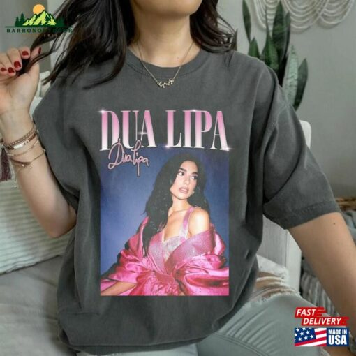 Dua Lipa Shirt Graphic Tour 2023 Future Nostalgia Rapper Sweatshirt Hoodie Unisex