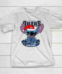 Edmonton Oilers NHL Hockey noel stitch Christmas T-Shirt
