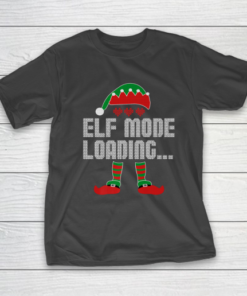 Elf Mode Loading Funny Christmas Pajama Video Gamer T-Shirt