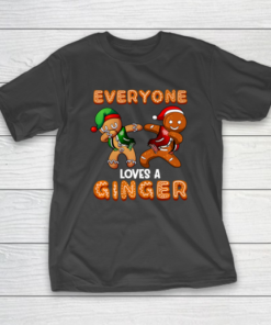 Everyone Loves A Ginger Dab Christmas T-Shirt
