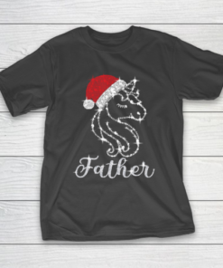 Father’s Day Funny Gift Ideas Apparel  Cute Dabbing Unicorn Father Funny Christmas Gift T Shirt T-Shirt