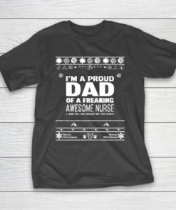 Father’s Day Funny Gift Ideas Apparel  Merry Christmas Dad T Shirt T-Shirt