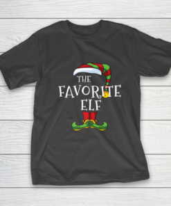 Favorite Elf Family Matching Christmas Group Funny Pajama T-Shirt