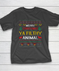 Filthy Animal Ya Merry Christmas Ugly T-Shirt