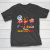 Flamingo Halloween And Merry Christmas Happy Hallothanksmas T-Shirt