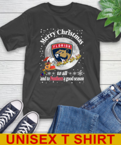 Florida Panthers Merry Christmas To All And To Panthers A Good Season NHL Hockey Sports T-Shirt