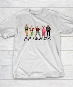 Friends Christmas Characters Elf Grinch Kevin T-Shirt