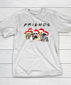 Friends Christmas Star Wars Characters Chibi T-Shirt Friends Christmas Star Wars Characters Chibi T-Shirt
