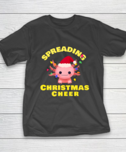 Funny Christmas 2020 Shirt Axolotl Christmas lights Gift T-Shirt