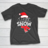 Funny Christmas Plaid Santa LET IT SNOW Matching Family T-Shirt
