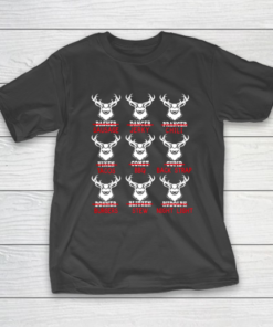 Funny Deer Hunting Santa Tee Men Women Hunter Christmas Gift T-Shirt