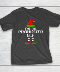 Funny Family Christmas Shirts I’m The Prankster Elf T-Shirt