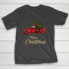 Funny Vintage Red Truck With Merry Christmas Tree T-Shirt