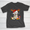 Funny Westie Christmas Tree Reindeer Christmas Lights Pajama T-Shirt
