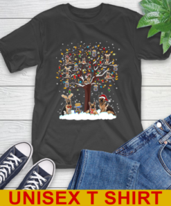 German shepherd dog pet lover light christmas tree shirt