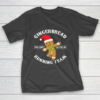 Gingerbread Running Team Graphic Christmas Shirt Funny Xmas T-Shirt