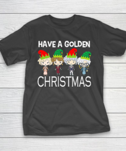 Golden Girls Lovers Gift T shirt Have A Golden Christmas Vintage T-Shirt