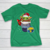 Golden State Warriors Christmas Baby Yoda Star Wars Funny Happy NBA T-Shirt