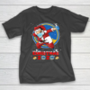Golden State Warriors Funny Santa Claus Dabbing Christmas 2020 NBA T-Shirt