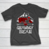 Grammy Bear Christmas Pajama Red Plaid Buffalo Family Gift T-Shirt