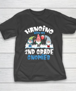 Hanging With My 2nd Grade Gnomies Teacher Christmas Gift T-Shirt
